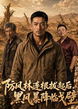 防风林连根拔起后，黑风暴降临戈壁高清播放
